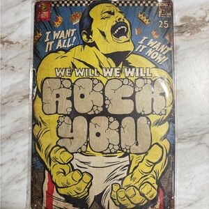 Vintage Style Comic wall decor Freddie Mercury Queen